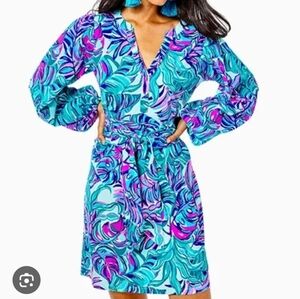 Lilly Pulitzer Nwt Sz Med Bedelic Dress With Belt